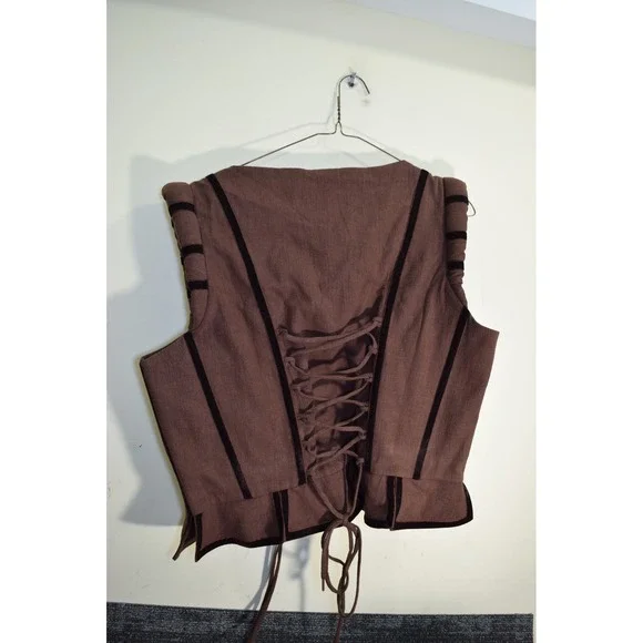 NEW French Meadows TAVERN BODICE Corset WOMENS XXXXL Brown Renn Fest Wench $118 - Picture 8 of 13